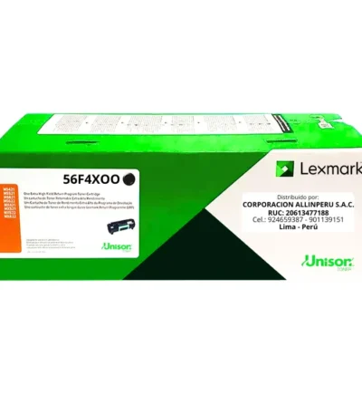 Toner Lexmark 56F4X00 Negro MS321 - 20000 Páginas Original