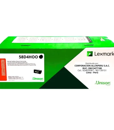 Toner Lexmark 58D4H00 Negro MS826 - 15000 Páginas Original