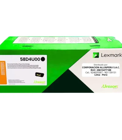 Toner Lexmark 58D4U00 Negro MS826 - 55000 Páginas Original