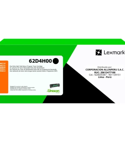 Toner Lexmark 62D4H00 Negro MX710 - 25000 Páginas Original