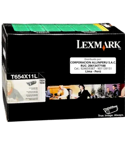 Toner Lexmark T654X11L Negro T654 - 36000 Páginas Original