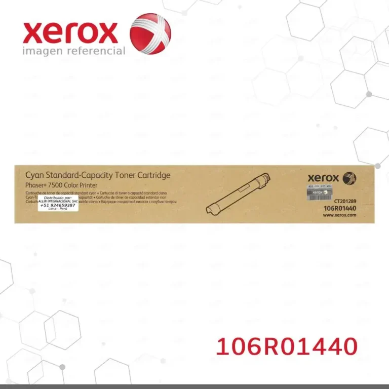 Toner Xerox 106R01440 Cian 9.6K Phaser 7500 Capacidad estandar