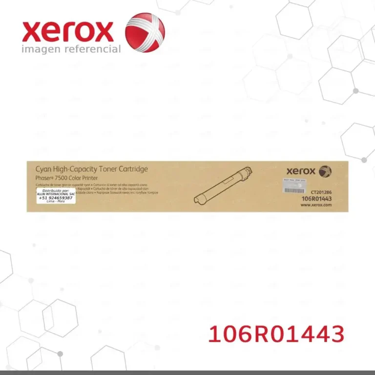 Toner Xerox 106R01443 Cian 17.8K Phaser 7500 Alta capacidad