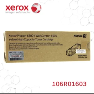 Toner Xerox 106R01603 Amarillo 2.5K WorkCentre 6500, Phaser 6505 Capacidad estandar