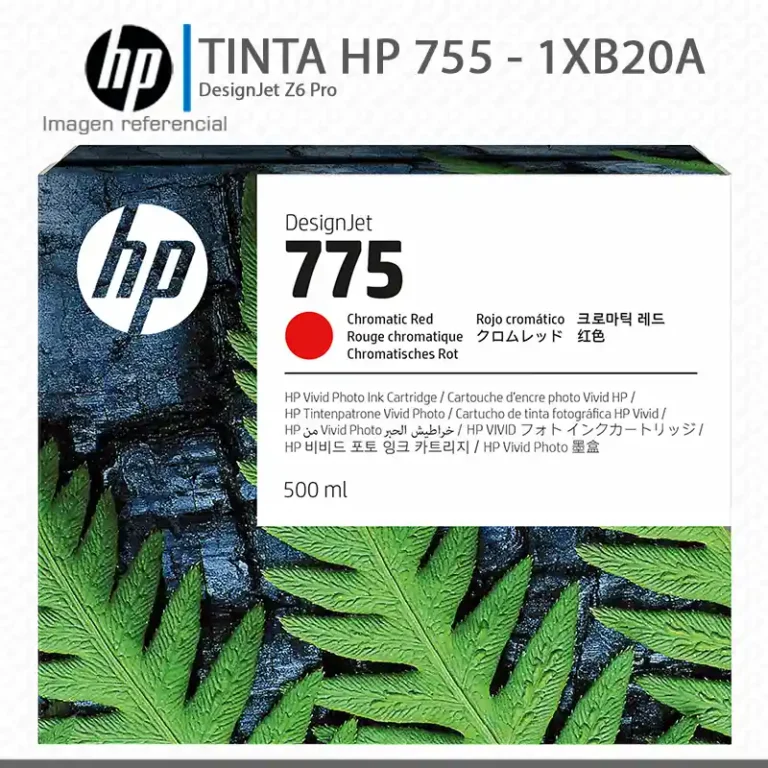 Tinta 775 HP 1XB20A Rojo Monocromático DesignJet Z9 500-ML