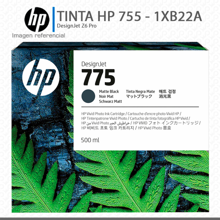 Tinta 775 HP 1XB22A Matte Black DesignJet Z9 500-ML