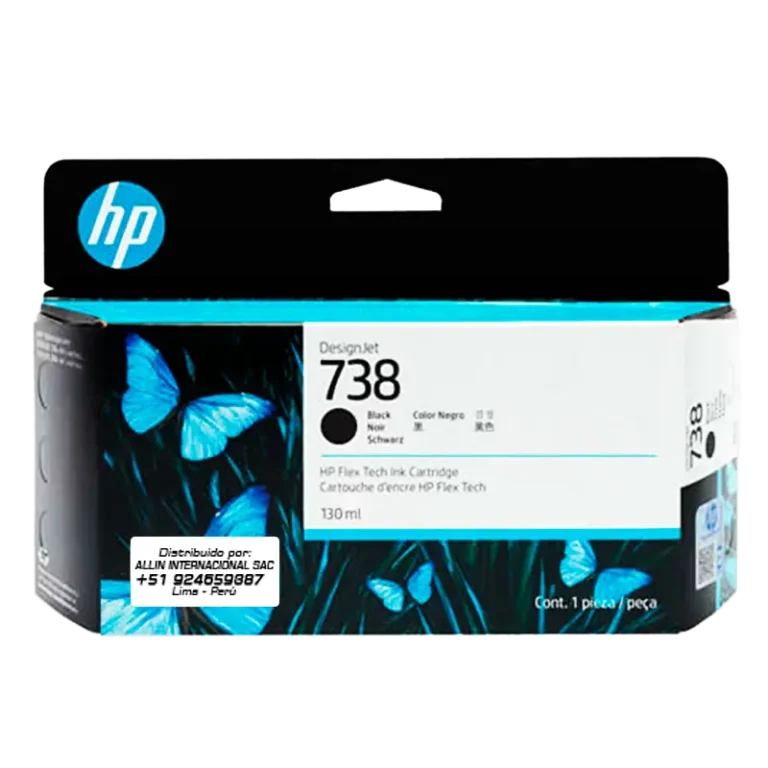Tinta HP 738 Negro 130ml – Modelo 498N4A