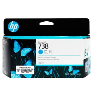 Tinta HP 738 Cyan 130ml – Modelo 498N5A