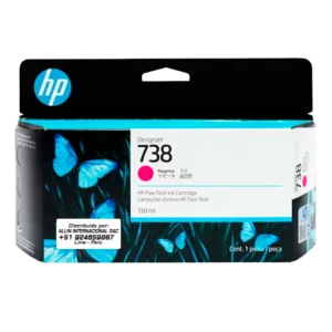 Tinta HP 738 magenta 130ml – Modelo 498N6A