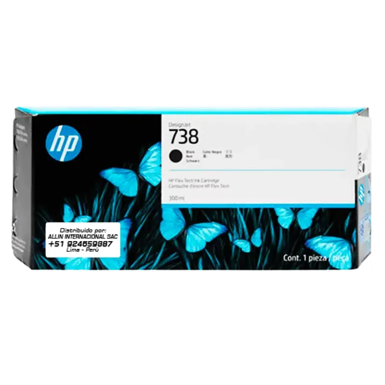 Tinta HP 738 negro 300ml – Modelo 498N8A