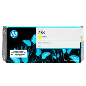 Tinta HP 738 Amarillo 300ml – Modelo 676M8A
