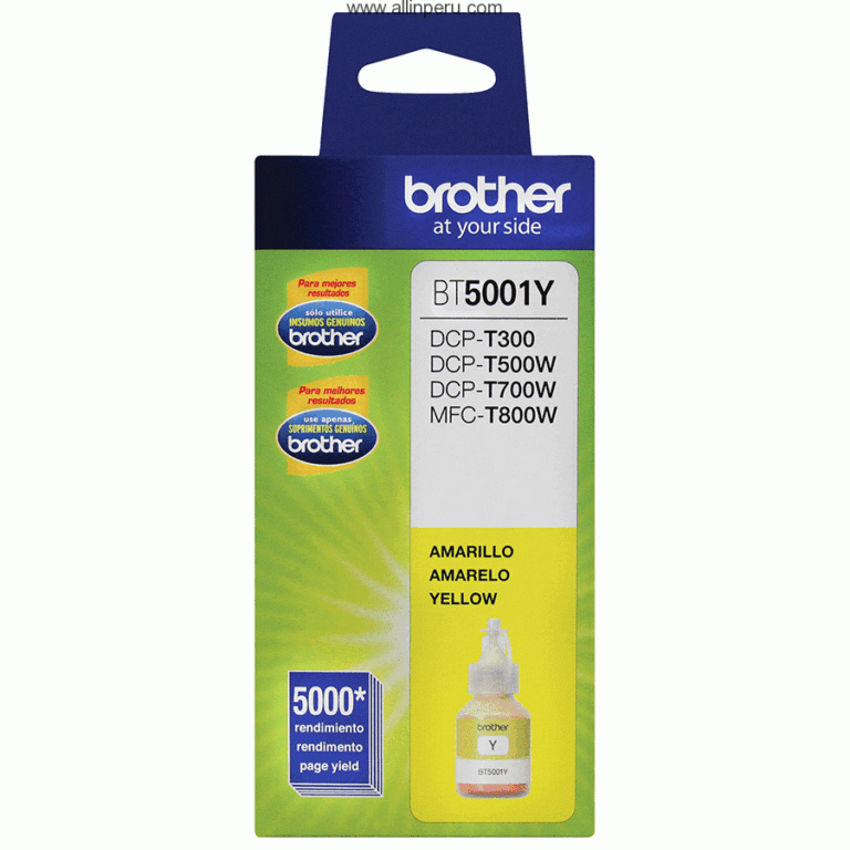 Tinta Brother BT5001Y Yellow, 5000 Paginas