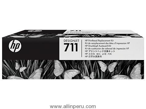 Cabezal HP 711 & tinta Negro, Cian, Magenta, Amarillo C1Q10A