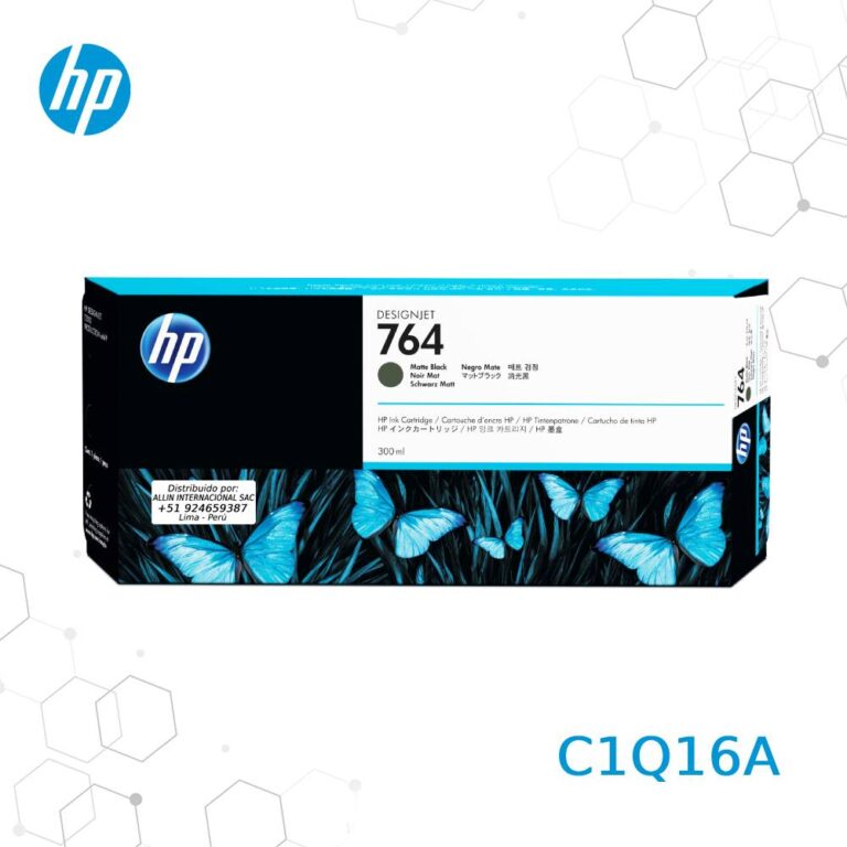 Cartucho de Tinta HP 764 Negro Matte C1Q16A, 300ML