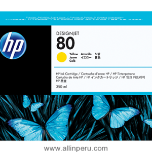 Tinta HP® 80 Amarillo C4848A, 350-Ml