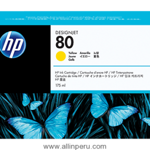 Tinta HP® 80 Yellow C4873A, 175-ML