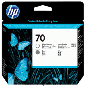 Cabezal HP Brillo intensificador y gris C9410A