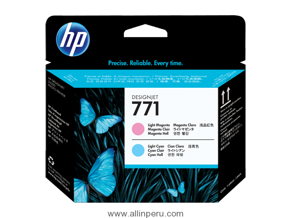 Cabezal HP 771 Light Magenta & Light Cyan CE019A, 3.500 Páginas