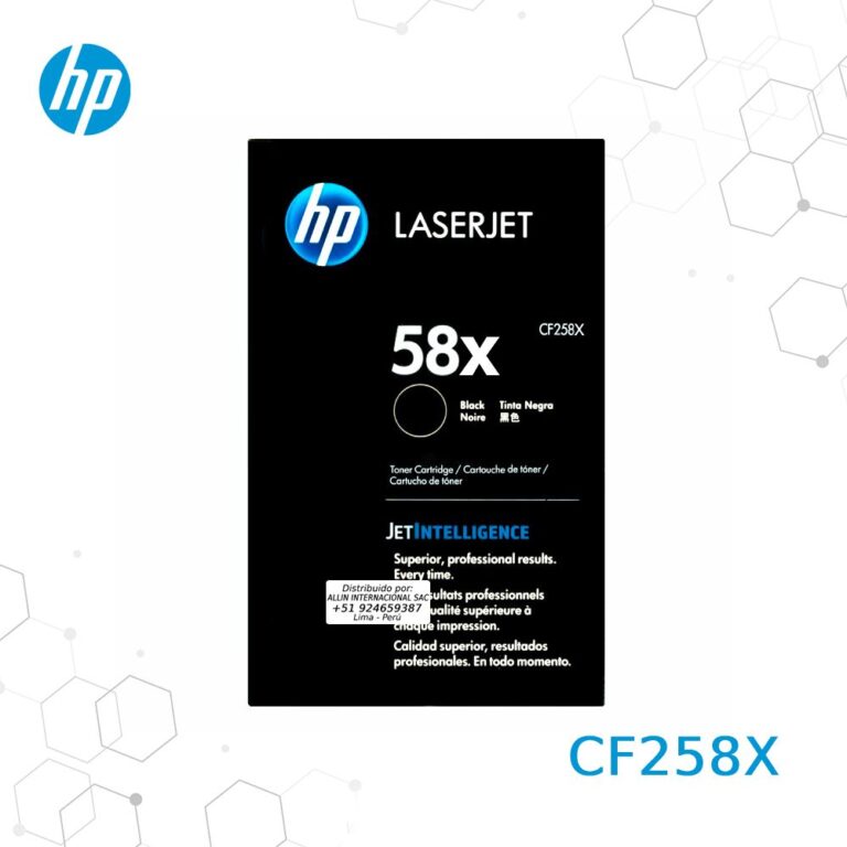 Toner HP 58X Negro CF258X para LaserJet M304 M404 M428