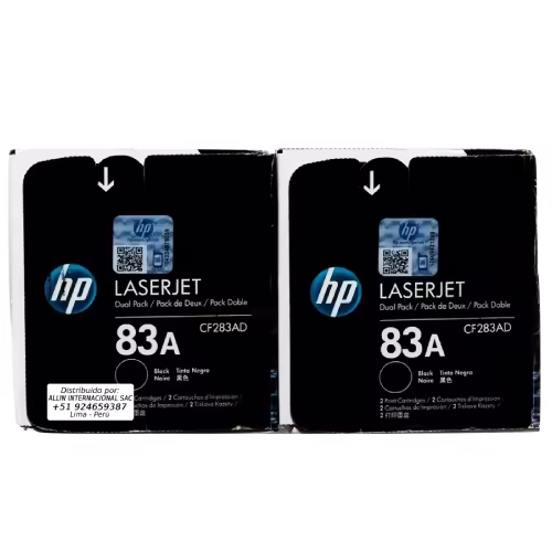 Toner HP 83AD Negro CF283AD para LaserJet M201 M125 M127 M225