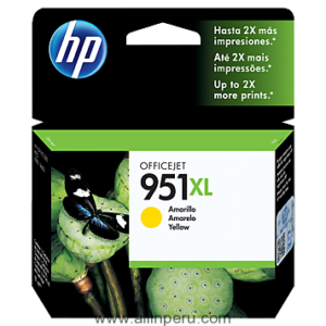 Tinta HP 951XL Yellow CN048AL 1,500 Páginas