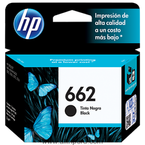 Tinta HP® 662 Negro CZ103AL, 120 Páginas