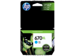 Tinta HP® 670XL Cyan CZ118AL, 750 Páginas