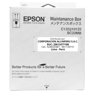 Caja De Mantenimiento Epson SC23MB para SureColor SC-F100 F130 F160 F170