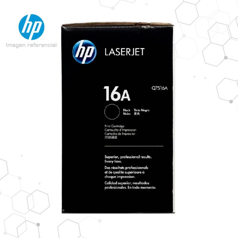 Toner HP 16A Negro Q7516A para LaserJet 5200