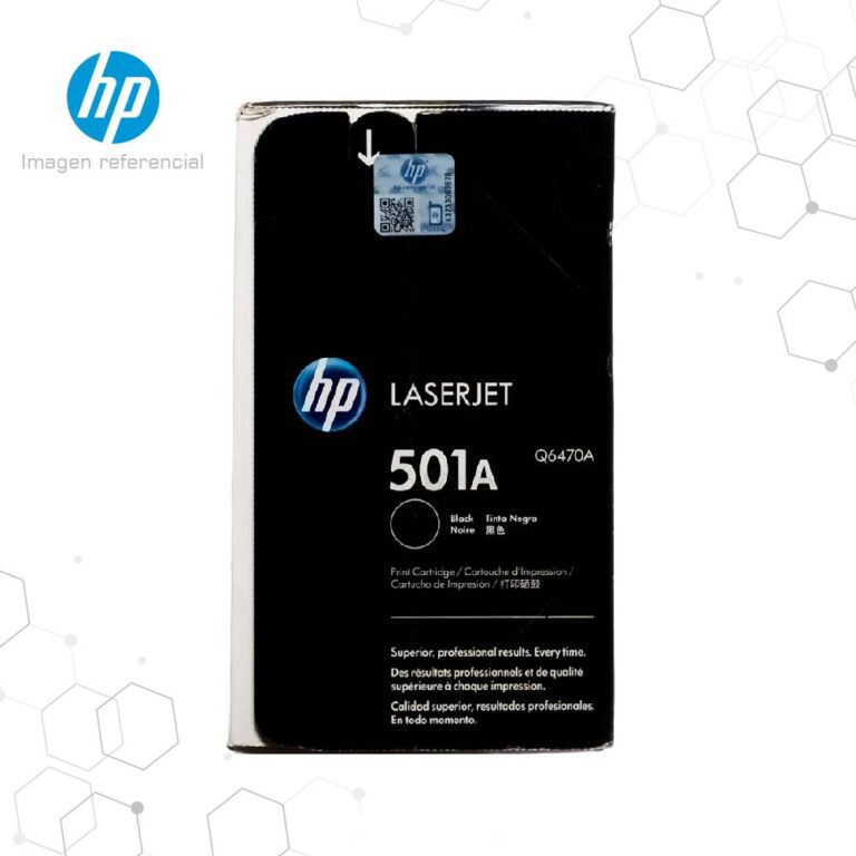 Toner HP 501A Negro Q6470A LaserJet 3800 CP3505 3600