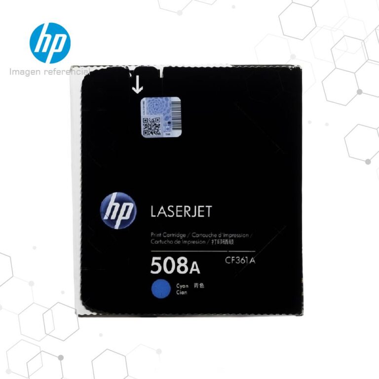 Toner HP 508A Cian CF361A para LaserJet M552 M553 M577