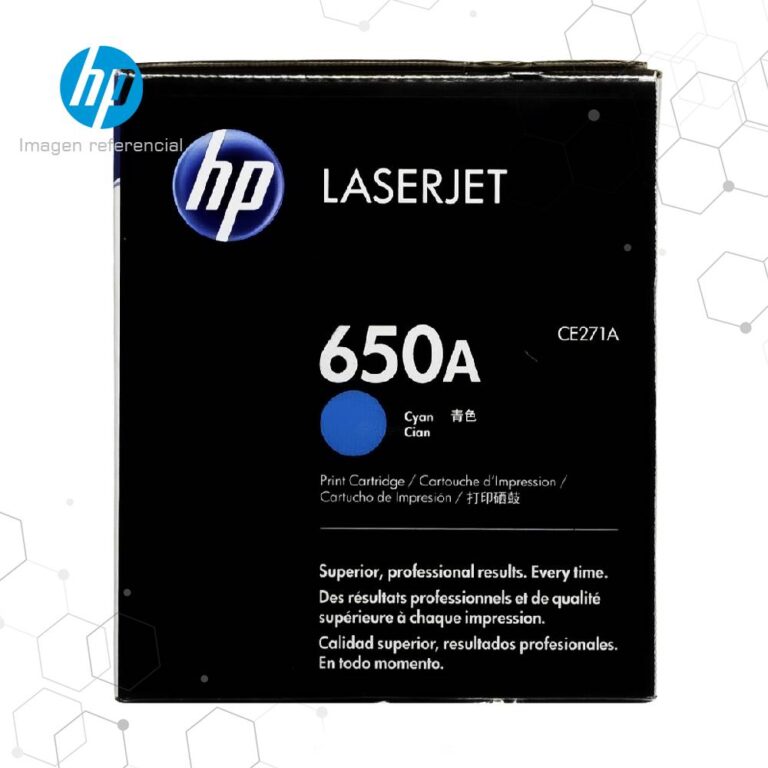 Toner HP 650A Cian CE271A LaserJet CP5520 CP5525 M750