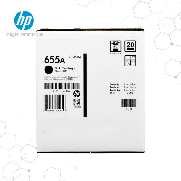 Toner HP 655A Negro CF450A para LaserJet M652 M653 M681 M682