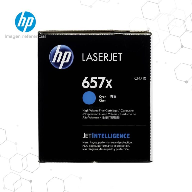 Toner HP 657X Cian CF471X para LaserJet Enterprise M681
