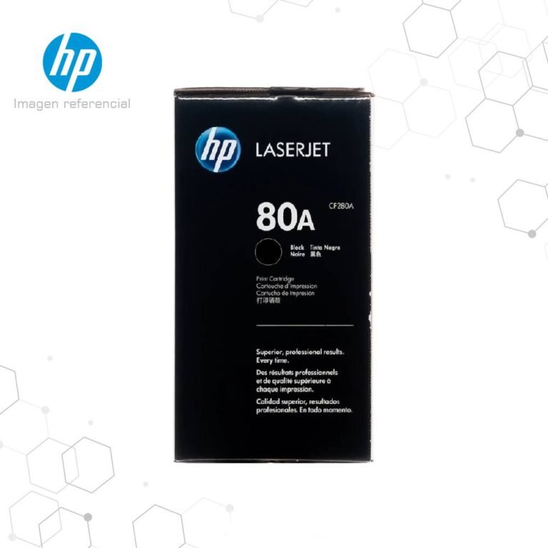 Toner HP 80A Negro CF280A para LaserJet 400 M401 M425