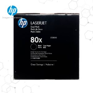 Toner HP 80XD Negro CF280XD para LaserJet 400 M401 M425