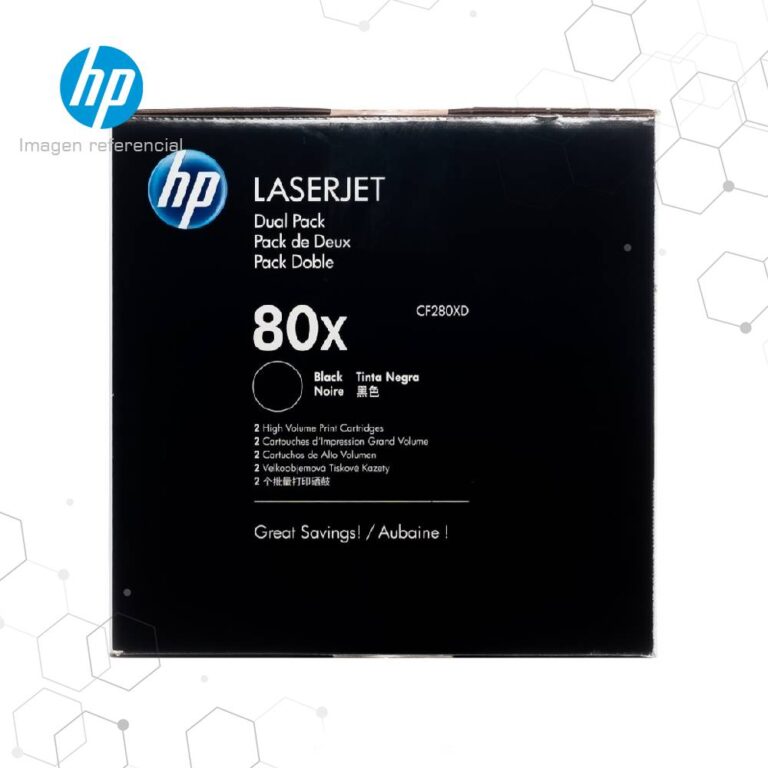 Toner HP 80XD Negro CF280XD para LaserJet 400 M401 M425