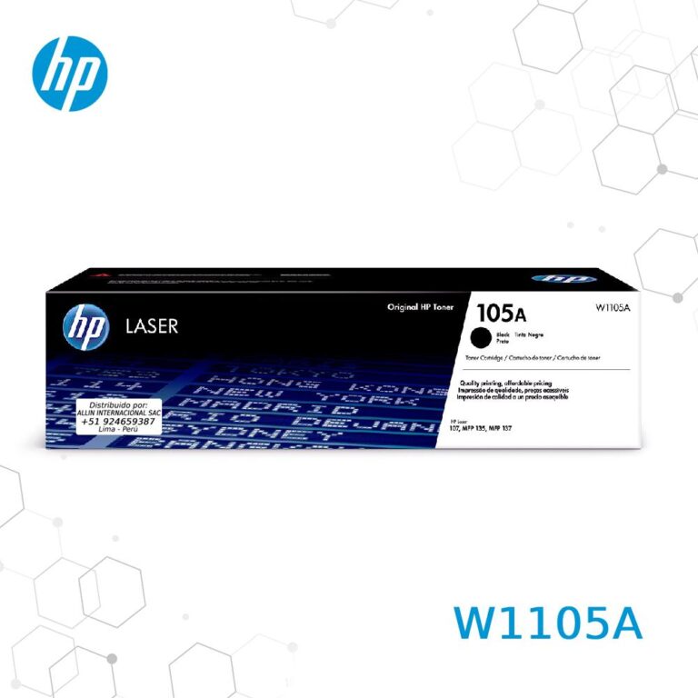 Toner HP 105A Negro W1105A para LaserJet 107A M135 M137
