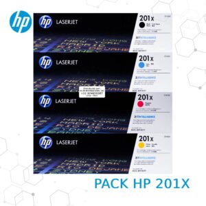 Pack 4 Toner HP 201X para LaserJet M252/M277/M274 Alto Rendimiento