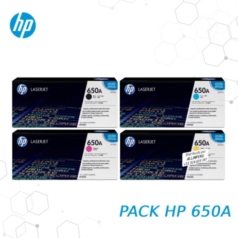 Kit Toner HP 650A para LaserJet CP5520 CP5525 M750
