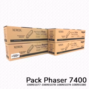 Compra Tóner Xerox Phaser 7400 en Lima – Modelos 106R01077, 106R01078, 106R01079, 106R01080