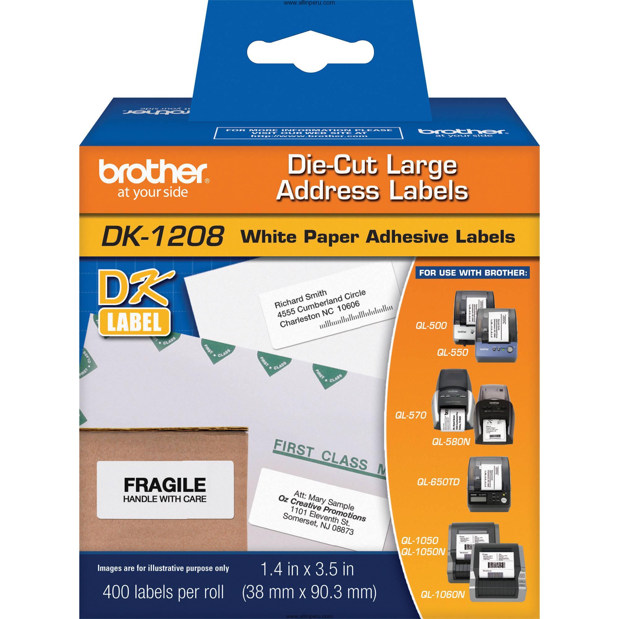 Cinta Brother DK-1208 (400 Etiq) ,
