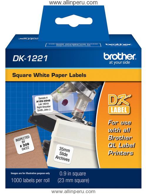 Cinta Brother DK-1221 23 Mm. X 23 Mm.,