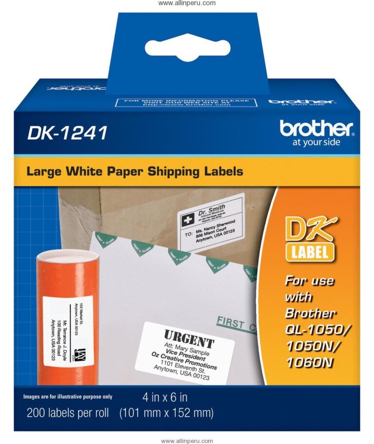 Cinta Brother DK-1241 102 Mm. X 152 Mm.,