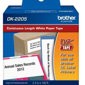 Cinta Brother DK-2205 2-3/7″ , Blanco