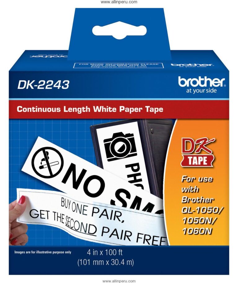 Cinta Brother DK-2243 4″, Blanco