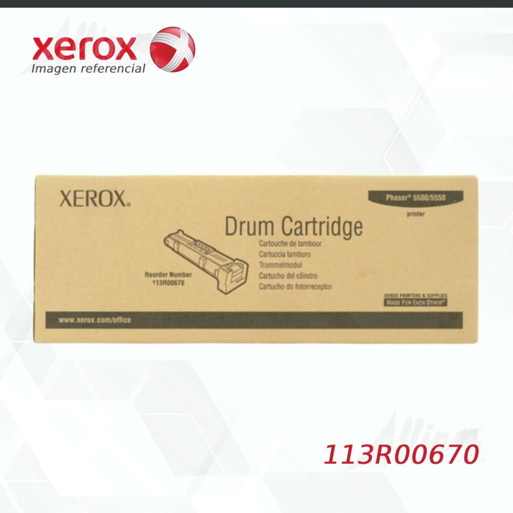 Drum Xerox 113R00670 Negro 60,000 Páginas