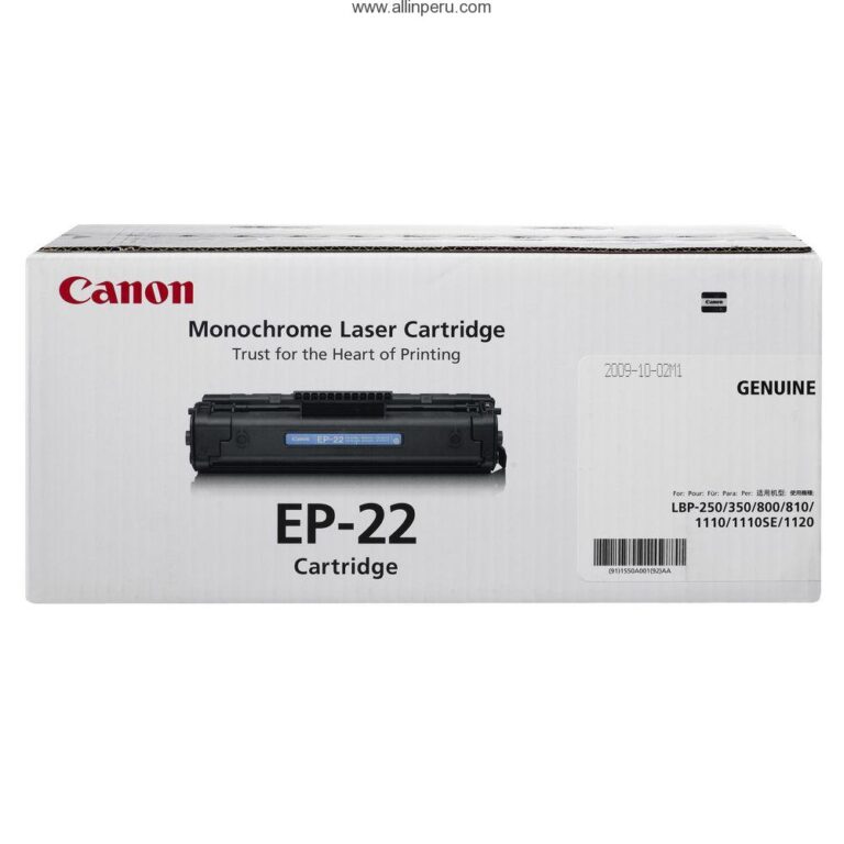 Toner Canon EP-22 Negro, 5.000 Paginas