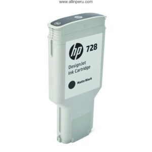 Cartucho de Tinta HP 728 Matte Negro F9J68A, 300Ml
