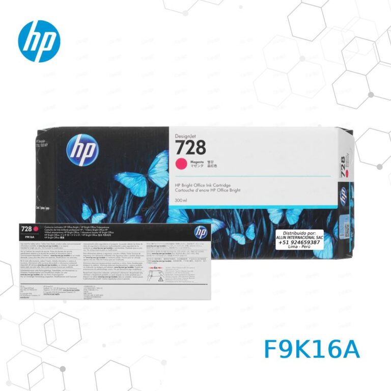 Cartucho de Tinta HP 728 Magenta F9K16A, 300ML
